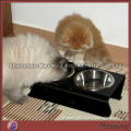 Black Home Perspex Cat Food Holder